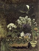Pierre-Auguste Renoir, Still Life-Spring Flowers in a Greenhouse